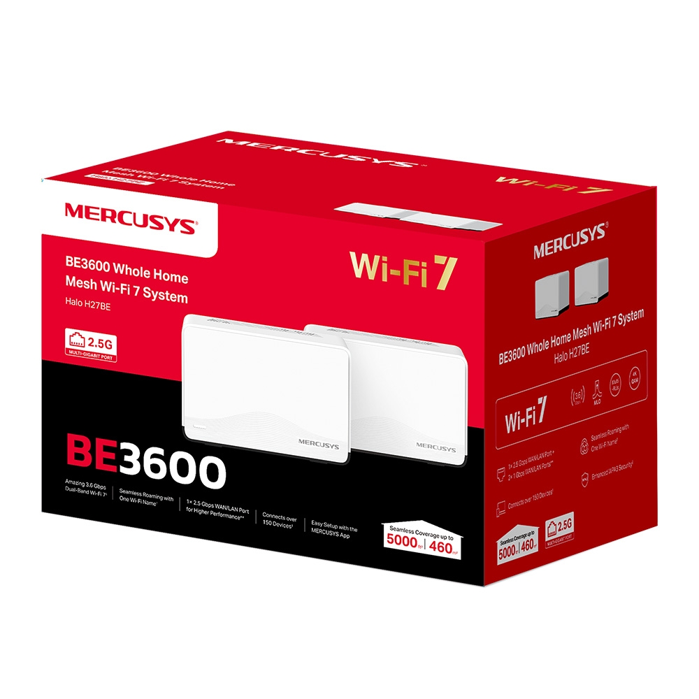 Bộ Phát Wi-Fi 7 Mercusys Halo H27BE_LNTEK