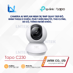 Camera AI Wi-Fi An Ninh Gia Đình Quay Quét Tapo C230 3K 5MP phát hiện người, thú cưng, xe cộ, tiếng em bé khóc, Quay 360 độ, Đàm thoại 2 chiều