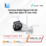 Camera Bullet Ngoài Trời 4G Màu Ban Đêm TP-Link VIGI 4MP InSight S345-4G
