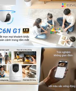 Camera Ezviz C6N G1 4K 8MP Xoay 360 độ, Hỗ trợ đàm thoại 2 chiều_LNTEK CO., LTD.