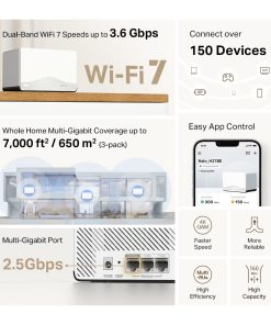 Hệ Thống Mesh Wi-Fi 7 BE3600 Mercusys Halo H27BE (3-Pack)_LNTEK