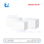 Hệ Thống Mesh Wi‑Fi 6 AX3000 Toàn Bộ Nhà Mercusys Halo H80X (3-Pack)