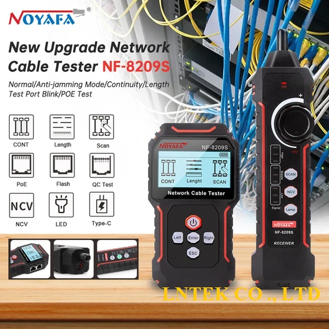 Máy test cáp mạng đa năng có POE NOYAFA NF-8209S - Ảnh 3