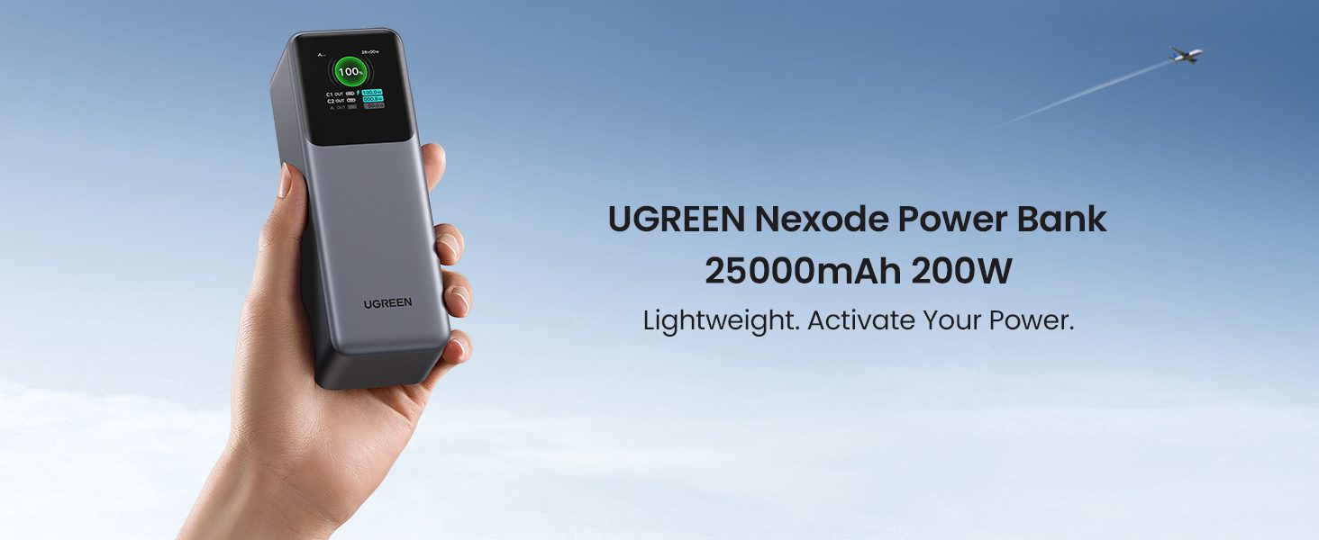 Pin dự phòng 25000mAh 200W Ugreen PB722 35525B_LNTEK Pin dự phòng 25000mAh 200W Ugreen PB722 35525B_LNTEK
