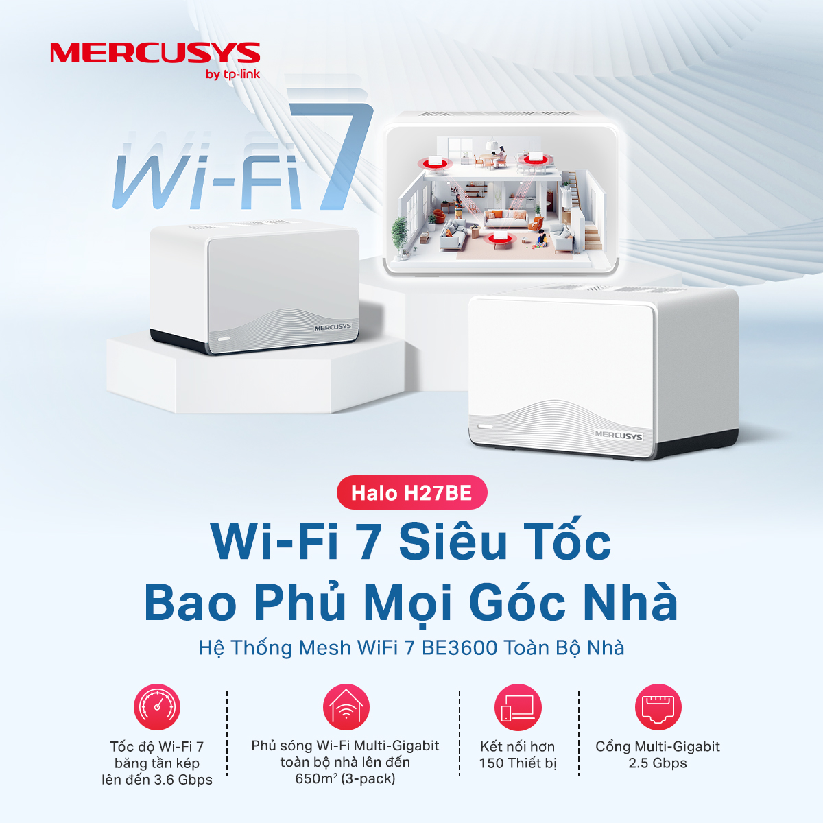 Wi-Fi 7 Mercusys Halo H27BE_LNTEK