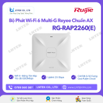 Bộ Phát WiFi 6 Ruijie RG-RAP2260(E) Reyee Chuẩn AX tốc độ 3200Mbps
