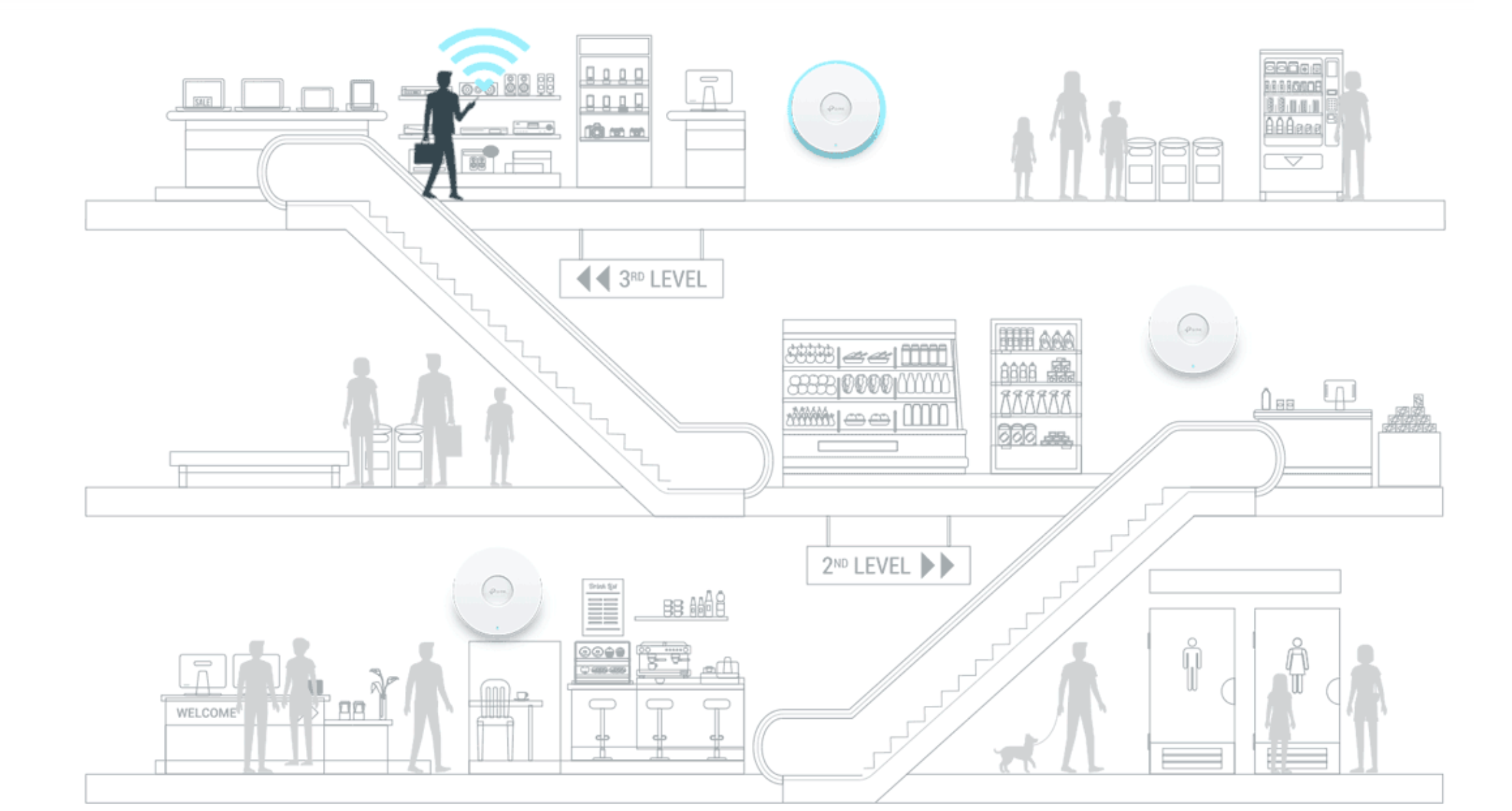 Bo Phat WiFi 6 TP-LINK EAP610 Gắn Trần Băng Tần Kép AX1800 Bo Phat WiFi 6 TP-LINK EAP610 Gắn Trần Băng Tần Kép AX1800