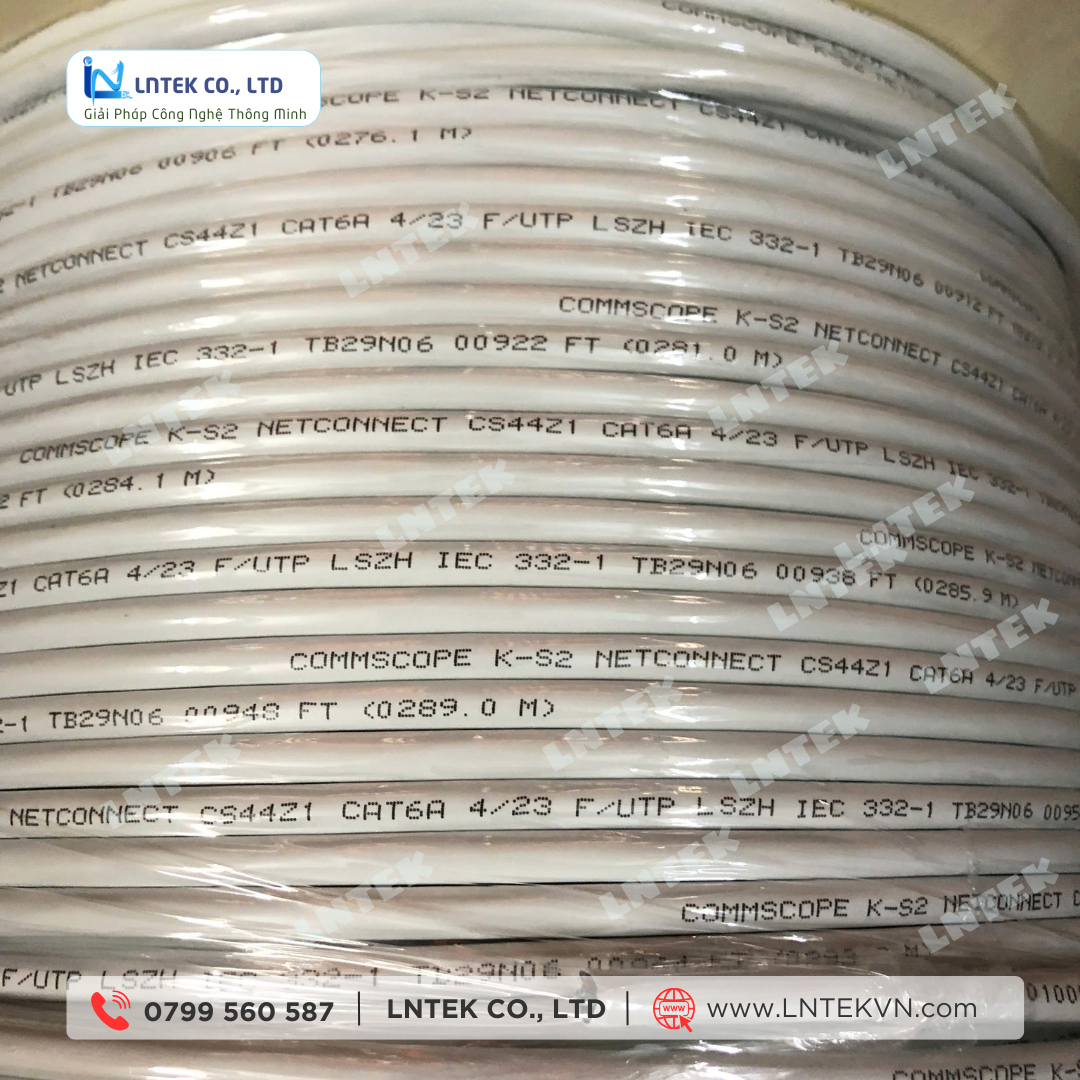 Cáp mạng Cat6A Commscope FTP chống nhiễu 884024508/10 (305m/cuộn) - Ảnh 3