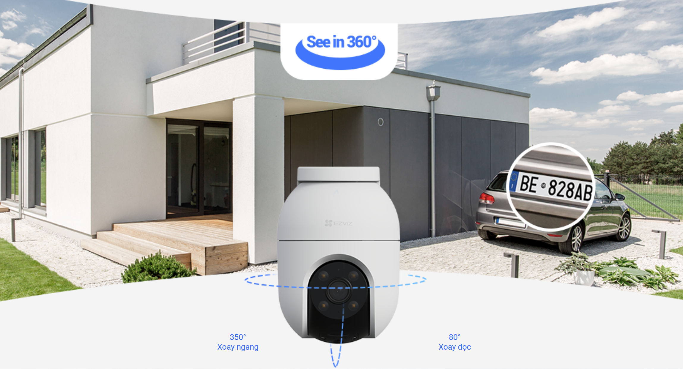 Camera wifi ngoài trời 360 độ Ezviz C8C 3K 5MP_LNTEK Camera wifi ngoài trời 360 độ Ezviz C8C 3K 5MP_LNTEK