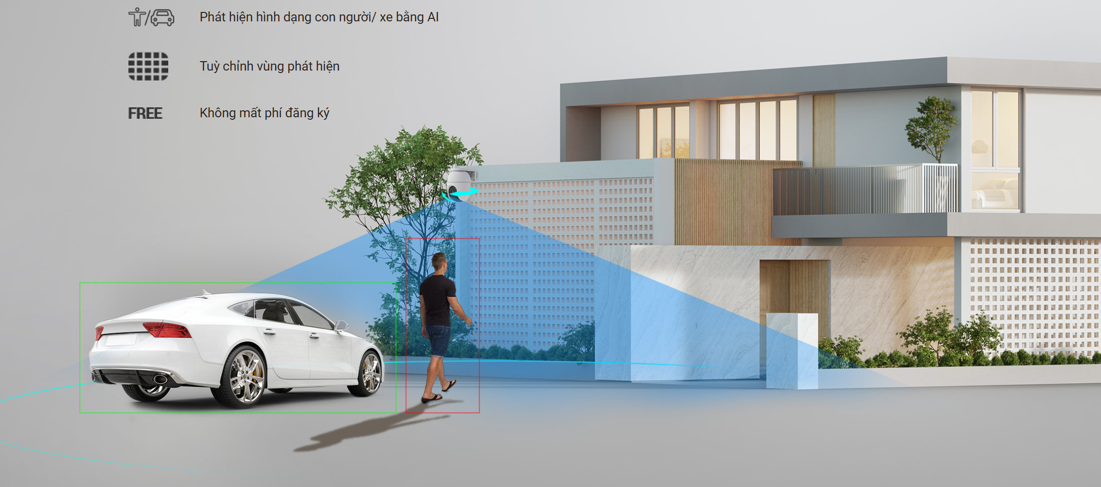 Camera wifi ngoài trời 360 độ Ezviz C8C 3K 5MP_LNTEK. Camera wifi ngoài trời 360 độ Ezviz C8C 3K 5MP_LNTEK.