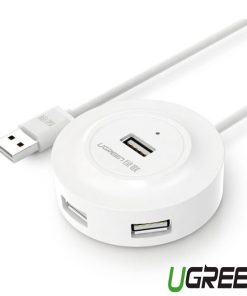Bộ Chia Hub USB 2.0 4 Cổng Ugreen 20270 Dài 1M Màu Trắng_LNTEK