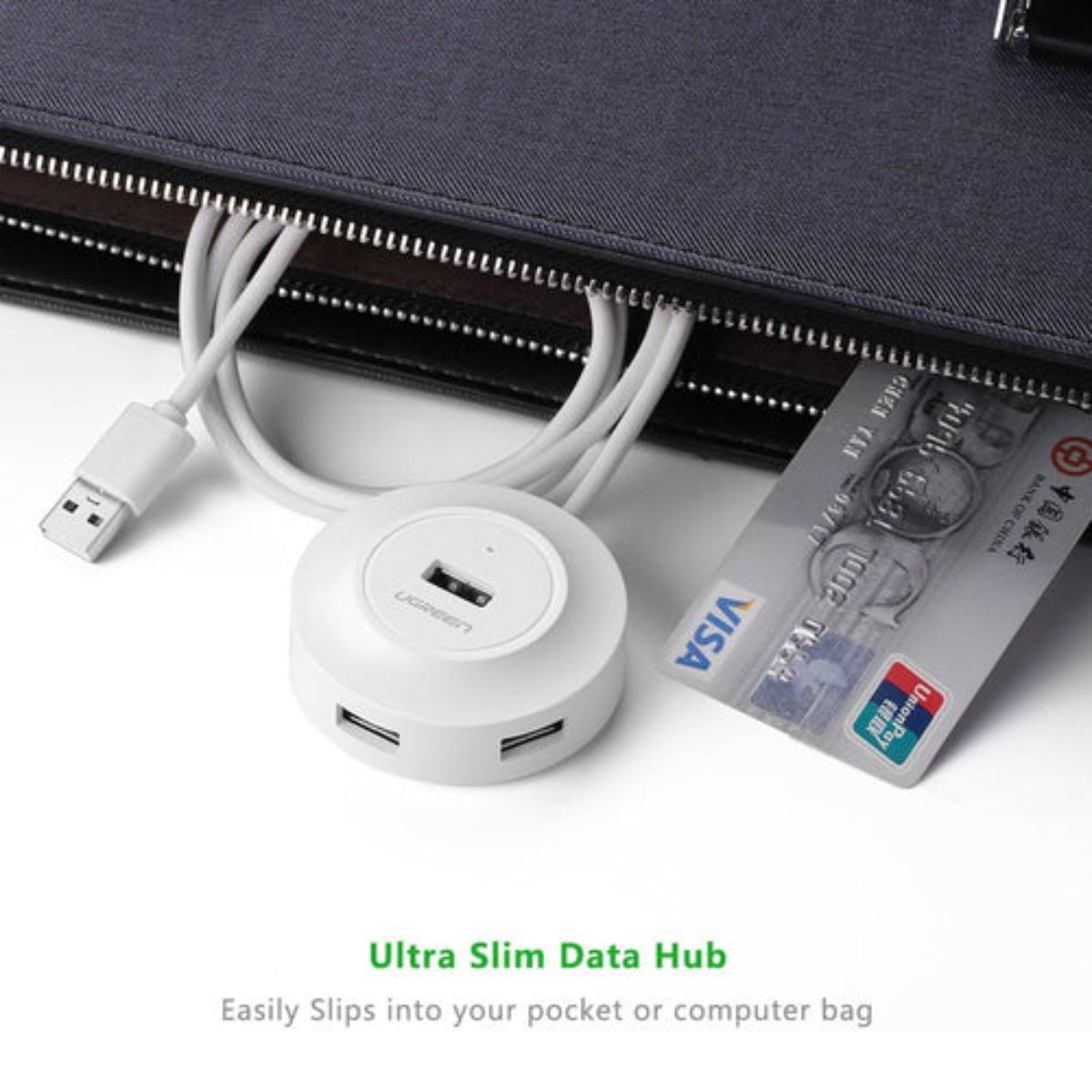 Bộ Chia Hub USB 2.0 4 Cổng Ugreen 20270 Dài 1M Màu Trắng_LNTEK CO., LTD.