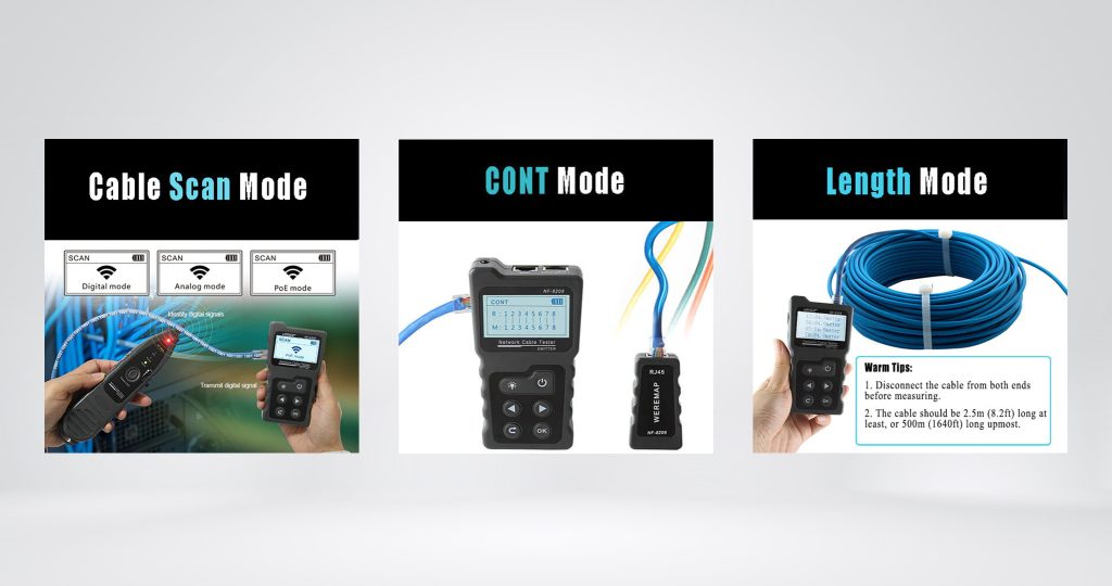 Bộ Test Cáp Mạng Noyafa NF-8209 Kiểm Tra Và Dò Cáp Mạng