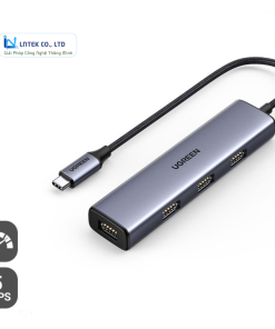 Bộ chia Hub USB-C ra 4 cổng USB 3.0 màu đen Ugreen (20841)_LNTEK