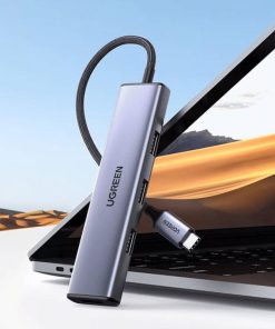 Bộ chia Hub USB-C ra 4 cổng USB 3.0 màu đen Ugreen (20841)_LNTEK TECHNOLOGY.
