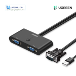 Bộ Chia VGA 1 Ra 2 Ugreen 30711 hỗ trợ nguồn, màu đen