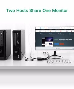 Bộ chia cổng VGA đực sang 2 cổng VGA cái hỗ trợ nguồn, màu đen Ugreen (30711)_LNTEK CO., LTD