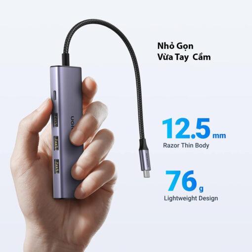 Hub Type-C Ugreen 15596 100W PD, HDMI 4K@30Hz - Ảnh 2