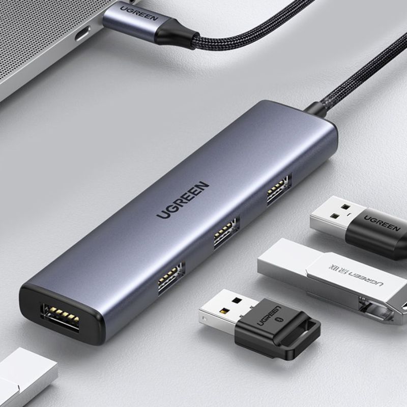 Hub USB-C ra 4 cổng USB 3.0 màu đen Ugreen (20841)_LNTEK TECHNOLOGY.