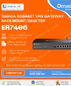 Router TP-Link ER7406 Omada Gigabit VPN Gateway_LNTEKVN