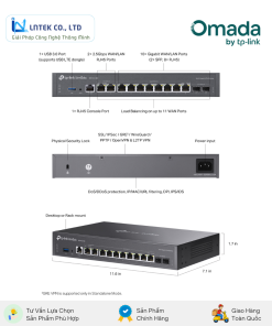 Router TP-Link Omada ER7412-M2 Multi-Gigabit VPN chinh hang_LNTEK