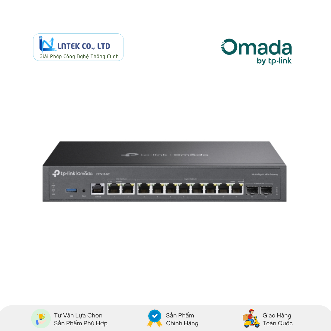 Router TP-Link ER7412-M2 Omada Multi-Gigabit VPN