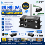 Bộ Nối Dài HDMI 60m to LAN + 2 USB M-PARD MD131